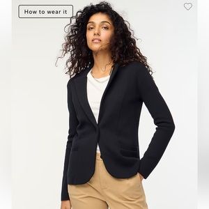 J Crew Black Sweater Blazer